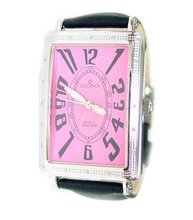 Scorva Solid Staineless High Quality Ffabric Strap Genuine Diamonds Exclusive on Amazon.Com Perfect Gift For Christmas, Valentines Day, Mothers Day, Life Time Warranty Diamond Setting, Quizo Uno STP1012