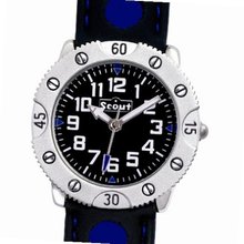 Scout 280316001 Boys' Analog Quartz Aluminum with Blue and Black Rubber Strap