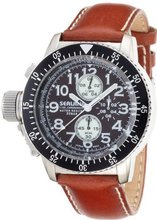 SEALANE 20 BAR chronograph leather SE28-LBR men's