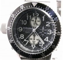 SEALANE 20 BAR chronograph metal SE28-MBK men's