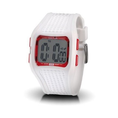Sector 'Expander' Digital Quartz with White Resin Strap - R3251172015