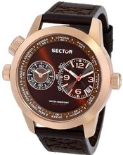 Sector R3251102022 Oversize Analog Display Quartz Brown