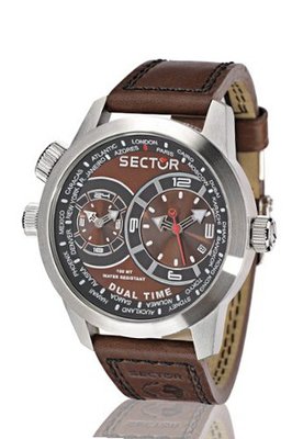 Sector R3251102055 Urban Oversize Analog Stainless Steel