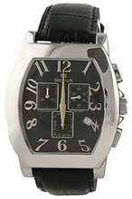 Seculus Classic 4469.1.816 ss case, black dial, black leather