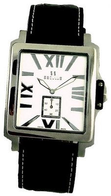 Seculus Classic 4492.1.1069 stainless-b, ss, black leather