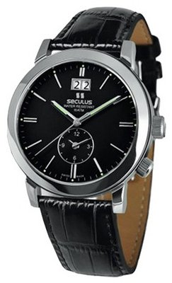 Seculus Classic 9537.1.620 black, ss, black leather