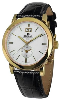 Seculus Classic 9537.1.620 white, pvd, black leather