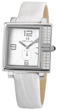 Seculus Design 1670.2.1064 white, ss-cz, white leather