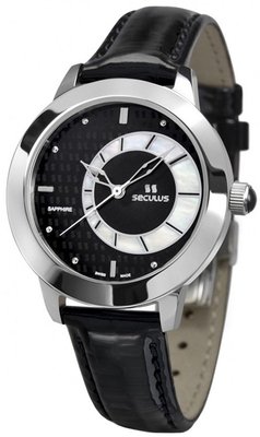 Seculus Design 1671.2.1063 black mop, ss, black leather