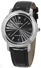 Seculus Design 1673.2.1063 black-cz, ss-cz, black leather