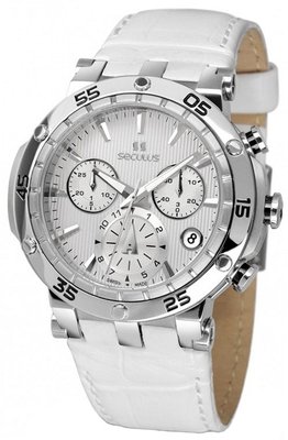 Seculus Sports 1682.2.503 white, ss, white leather