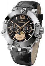 Seculus Sports 1690.5.706 black-rose, ss, black leather