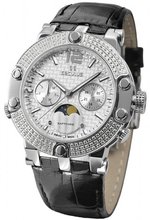 Seculus Sports 1690.5.706 white, ss with stones, black leather