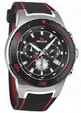 Seculus Sports 4488.2.503 black, ss tr-ipb red, silicon black red