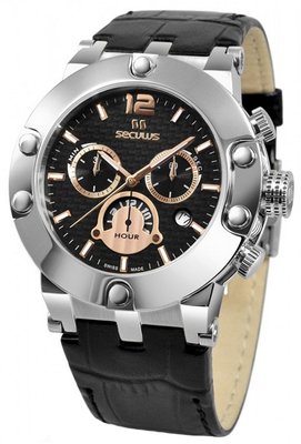 Seculus Sports 4490.2.503 black-rose, ss, black leather