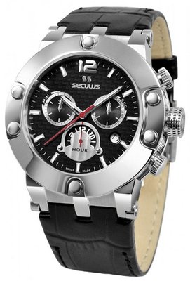 Seculus Sports 4490.2.503 black, ss, black leather