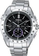 SEIKO BRIGHTZ controlled chronograph solar radio black Super clear coating SAGA075 men's