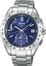 SEIKO BRIGHTZ US for solar radio world time Super clear coated blue SAGA085 men's