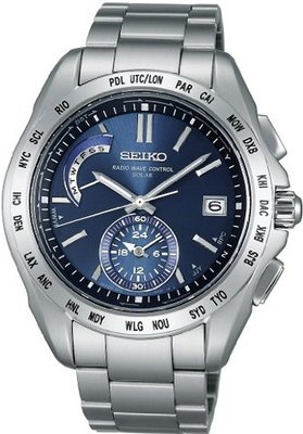SEIKO BRIGHTZ US support radio solar reflective blue SAGA057 men's