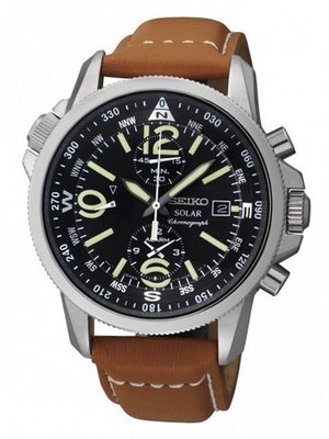 Seiko More Products Seiko Solar Alarm-Fliegerchronograph