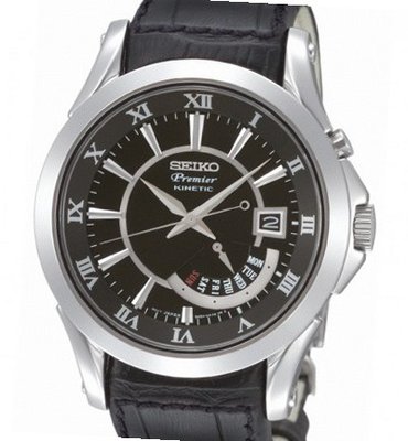 Seiko Premier Premier Kinetic Retrograde Tagesanzeige