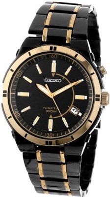 Seiko SKA366 Kinetic Black Ion