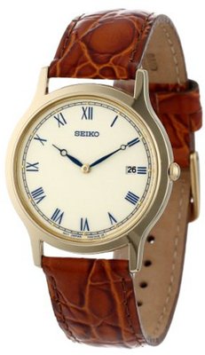 Seiko SKP332 Dress Brown Leather Strap