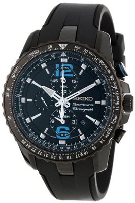Seiko SNAF25 Sportura Aviator Chronograph Japanese Quartz