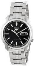 Seiko SNKK71 "Seiko 5" Stainless Steel and Black Dial Automatic