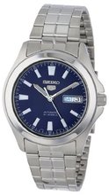 Seiko SNKL07 Seiko 5 Automatic Blue Dial Stainless-Steel Bracelet