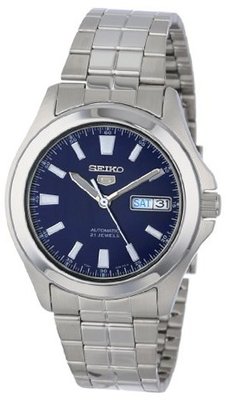 Seiko SNKL07 Seiko 5 Automatic Blue Dial Stainless-Steel Bracelet