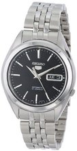 Seiko SNKL23 Seiko 5 Automatic Black Dial Stainless-Steel Bracelet