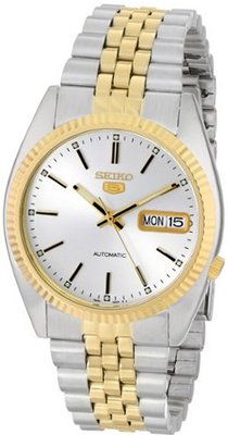 Seiko SNXJ90 Seiko 5 Automatic White Dial Two-Tone Stainless-Steel