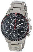 Seiko SSC007 Stainless Steel and Black Dial