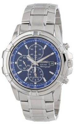 Seiko SSC141 Chronograph Solar Dress Sports Japanese Quartz