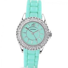 Party Time by Sekonda Crystal set Mint coloured silicon 4650