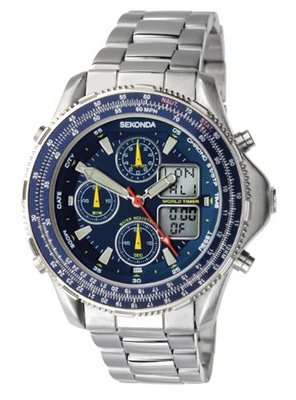 Sekonda 3850 Analogue/Digital 50m water resistant.