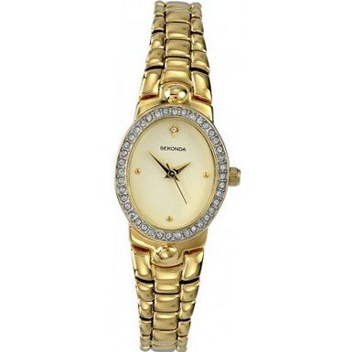 Sekonda 4357.27 Ladies Cream Dial Gold Plated Bracelet