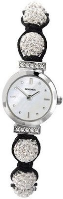 Sekonda 4711 Crystalla BeadedChord Black Strap