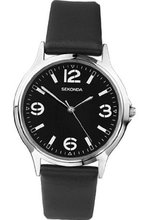 Sekonda Black Dial Gents Strap