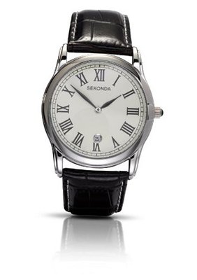 Sekonda Quartz with Beige Dial Analogue Display and Brown Leather Strap 3018.27