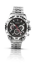 Sekonda Quartz with Black Dial Analogue Display and Silver Stainless Steel Bracelet 3510.27