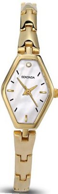 Sekonda Quartz with Mother of Pearl Dial Analogue Display and Gold Bracelet 4619.71