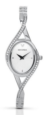 Sekonda Quartz with Silver Dial Analogue Display and Silver Bracelet 4393.27