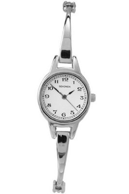 Sekonda Quartz with White Dial Analogue Display and Silver Bracelet 4437.27