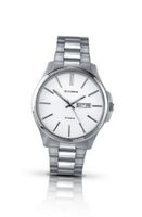 Sekonda Quartz with White Dial Analogue Display and Silver Stainless Steel Bracelet 3382.27