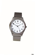 Sekonda Quartz with White Dial Analogue Display and Silver Stainless Steel Bracelet 3751.27