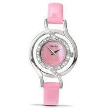 Ladies Pink Leather Stone Set