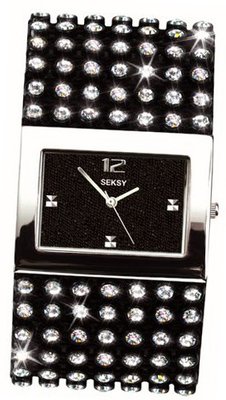 Seksy 4753 Ladies Black Crystal