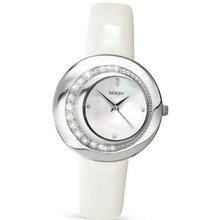 Seksy by Sekonda Ladies Stone Set Cream Coloured 4487